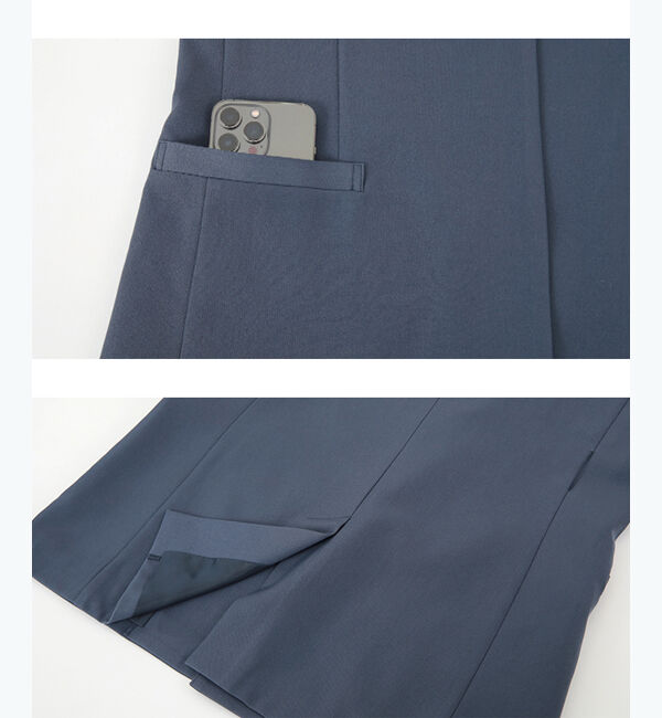 ur's「ベルト付ノーカラージャケット」|ノーカラージャケット|