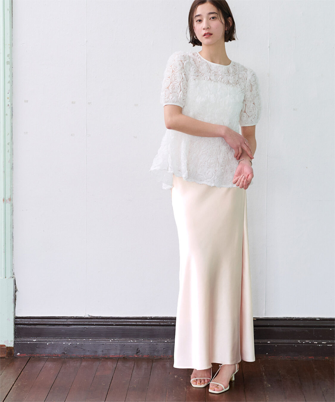 ur's「サテンマーメイドマキシスカート」|スカート|