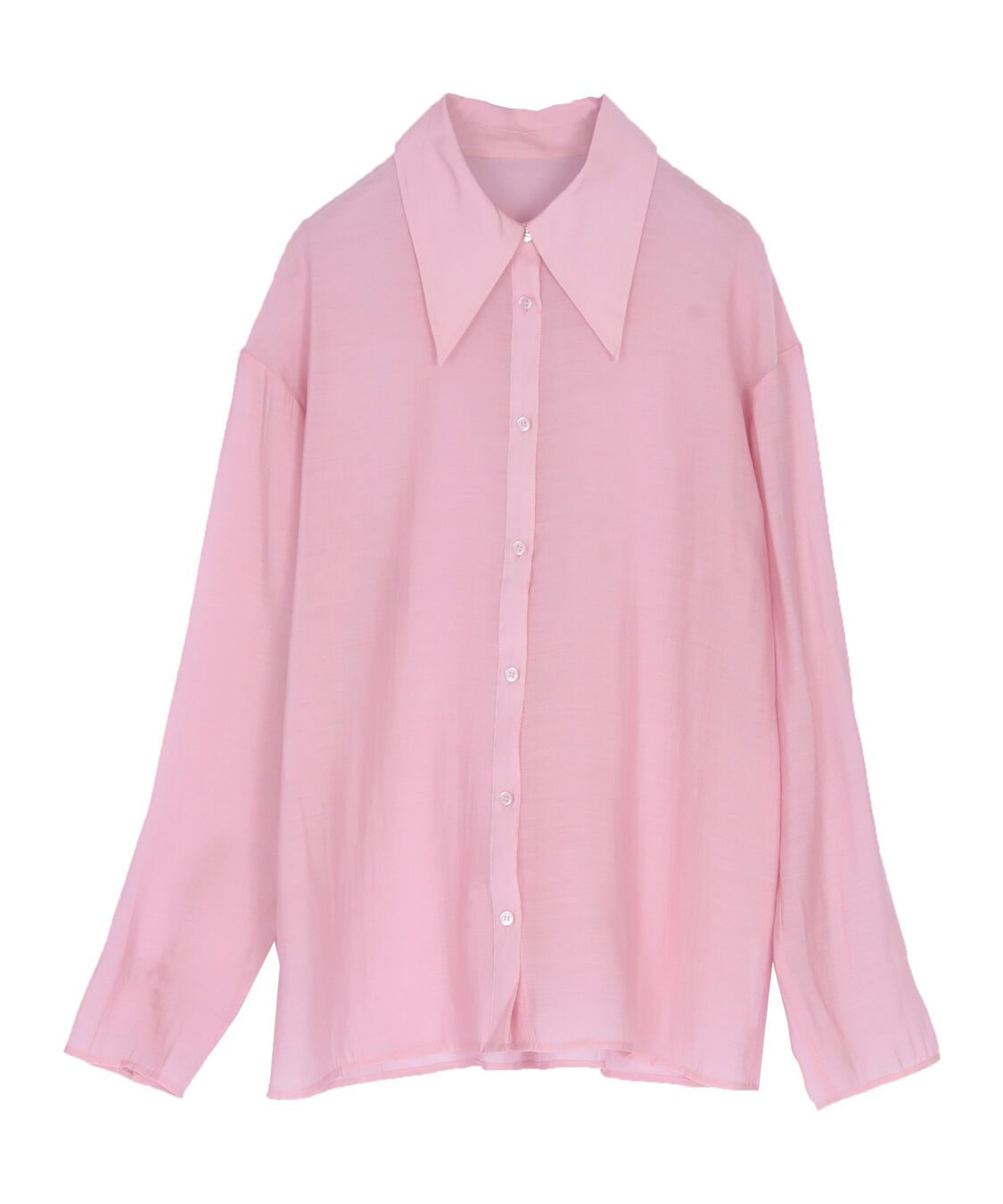 titivate「【さやかさんS/Sコラボ】デザイン襟シアーシャツ」|シャツ・ブラウス|