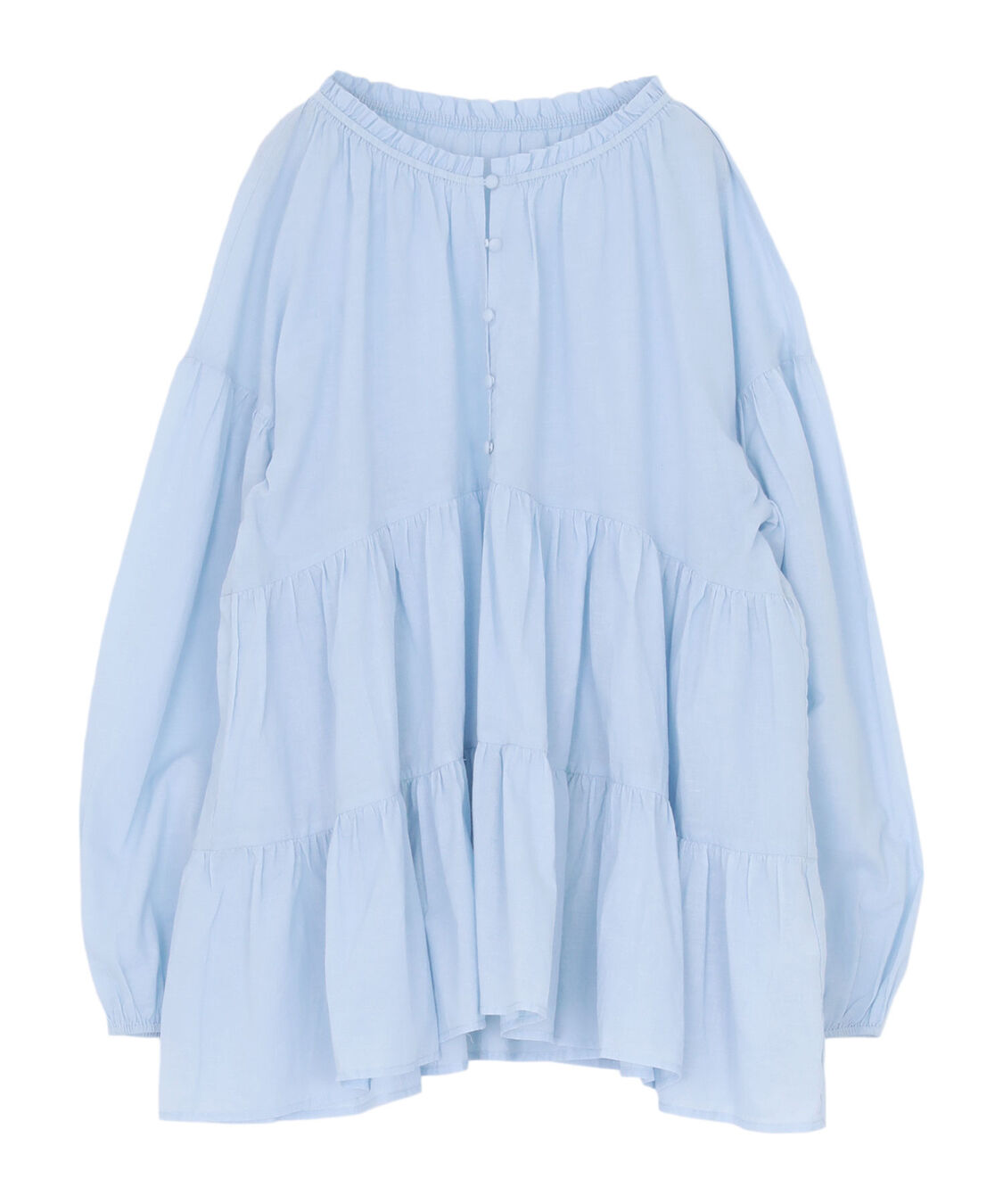 titivate「コットンボイルティアードチュニック/トップス」|シャツ・ブラウス|