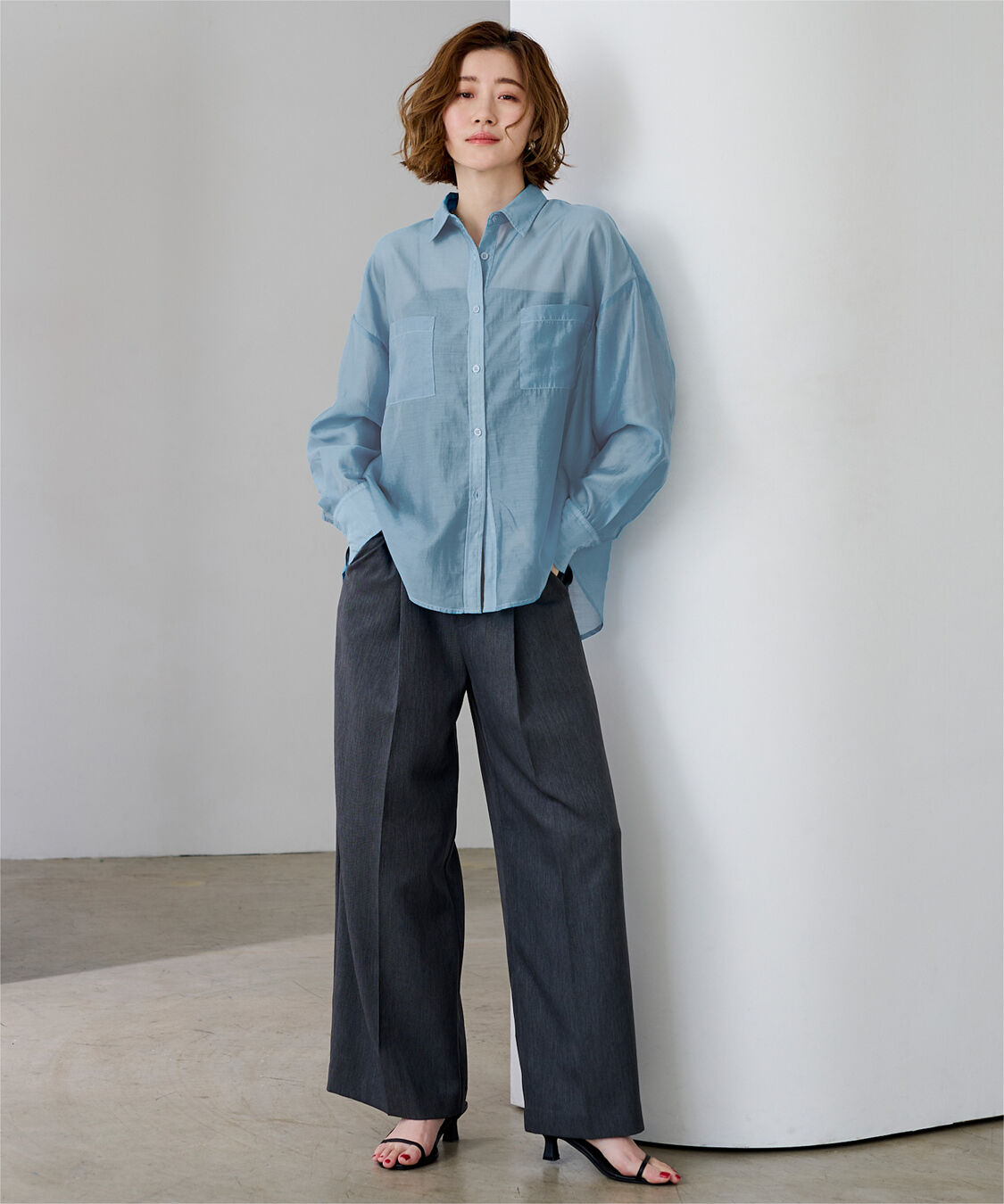 ur's「ダブルポケットシアーシャツ」|シャツ・ブラウス|