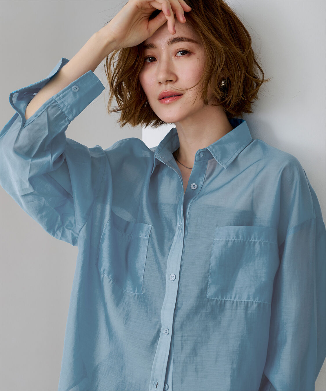 ur's「ダブルポケットシアーシャツ」|シャツ・ブラウス|