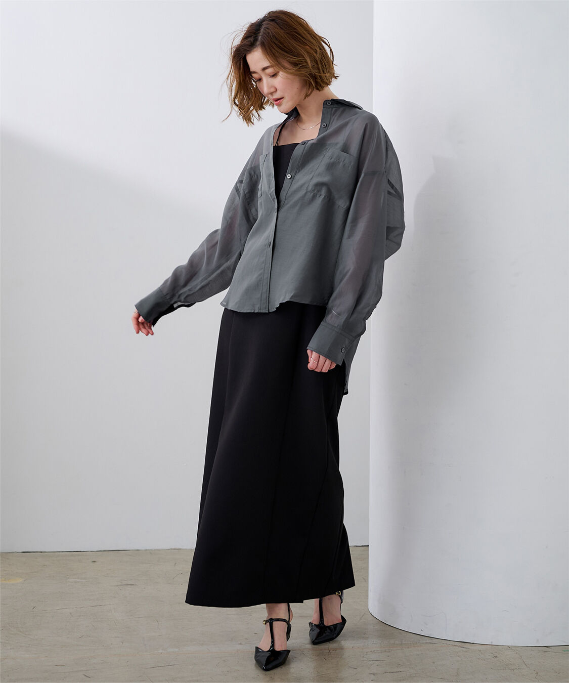 ur's「ダブルポケットシアーシャツ」|シャツ・ブラウス|