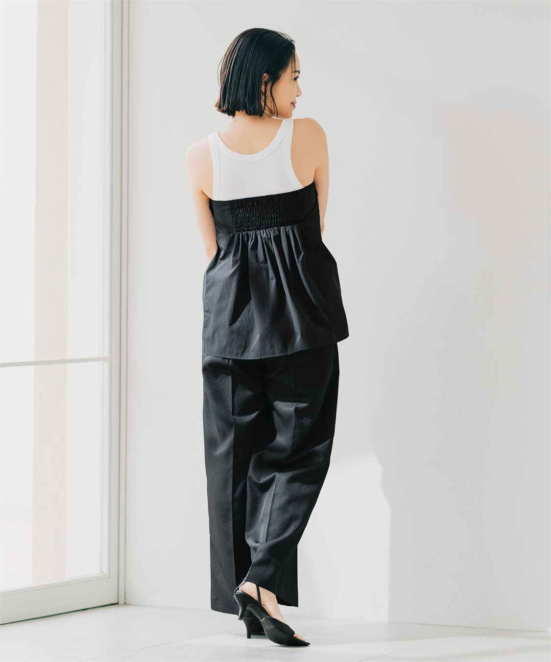 ur's「【春名亜美さんコラボアイテム】プリーツキャミソール」|キャミソール|