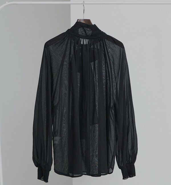  「シアーリボンタイ2WAYブラウス」|シャツ・ブラウス|