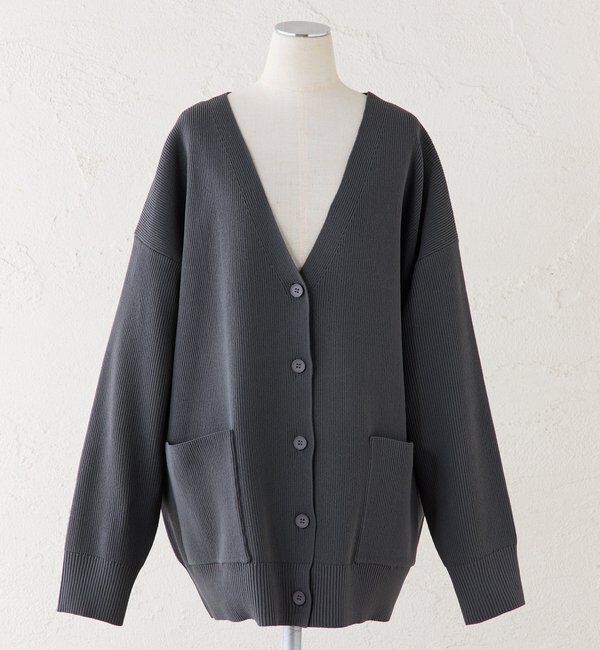  「【WEB限定/Du noir】スポンディッシュBIG Vネックカーディガン」|カーディガン|