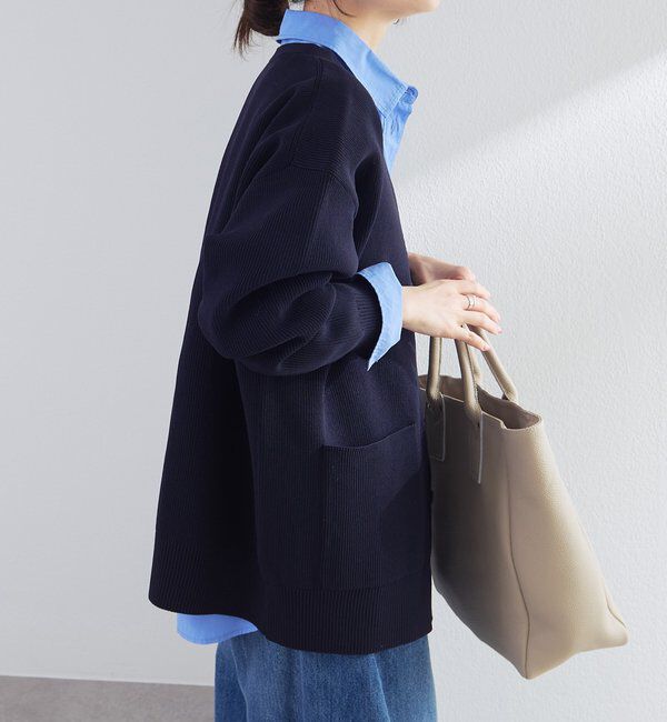  「【WEB限定/Du noir】スポンディッシュBIG Vネックカーディガン」|カーディガン|