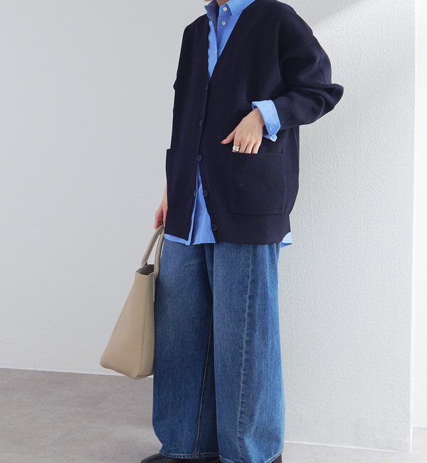  「【WEB限定/Du noir】スポンディッシュBIG Vネックカーディガン」|カーディガン|