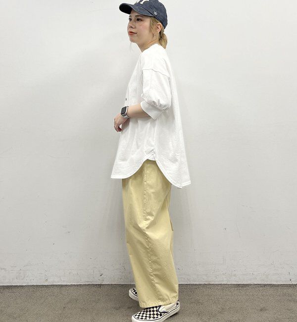  「【＠yns628企画】ロゴ刺繍&times;プリント チュニックTシャツ」|Tシャツ・カットソー|