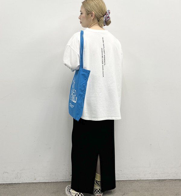  「【＠yns628企画】ロゴ刺繍&times;プリント チュニックTシャツ」|Tシャツ・カットソー|