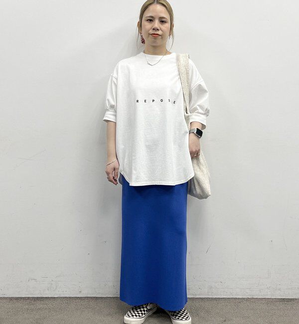  「【＠yns628企画】ロゴ刺繍&times;プリント チュニックTシャツ」|Tシャツ・カットソー|