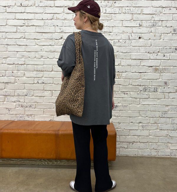  「【＠yns628企画】ロゴ刺繍&times;プリント チュニックTシャツ」|Tシャツ・カットソー|