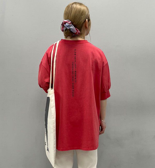  「【＠yns628企画】ロゴ刺繍&times;プリント チュニックTシャツ」|Tシャツ・カットソー|