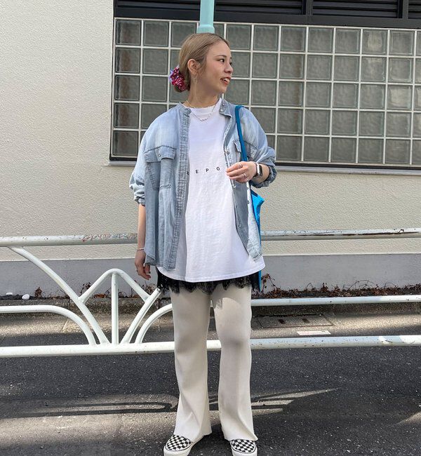  「【＠yns628企画】リブニット微フレアパンツ」|その他|