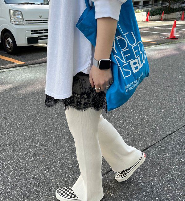  「【＠yns628企画】リブニット微フレアパンツ」|その他|