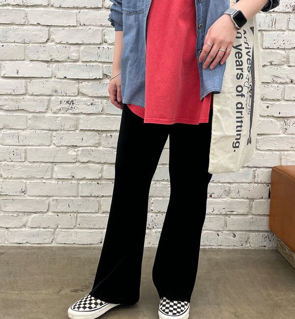  「【＠yns628企画】リブニット微フレアパンツ」|その他|