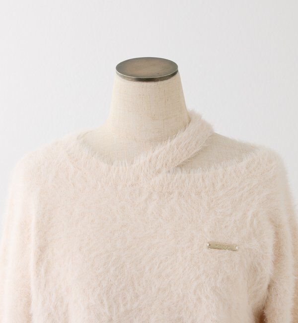  「プレート付きフェザーニット」|ニット・セーター|