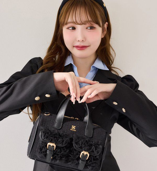  「チュールポケットミニボストンバッグ」|ショルダー・メッセンジャー|