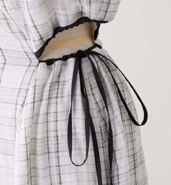  「【LouLoumei】サイドカットデザインチェックワンピース」|その他|