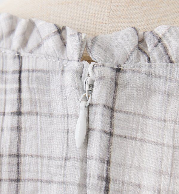  「【LouLoumei】サイドカットデザインチェックワンピース」|その他|