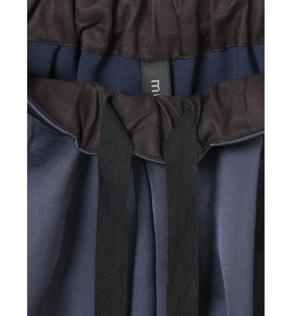 mizuiro ind「mizuiro ind サテンワイドカーゴパンツ」|その他|