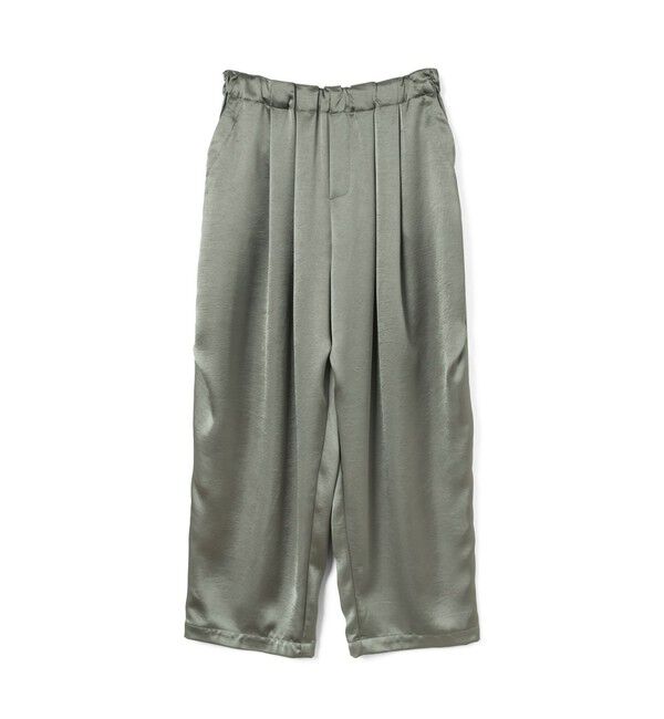 mizuiro ind「mizuiro ind サテンワイドカーゴパンツ」|その他|グレー