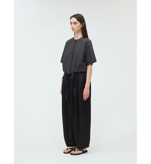 mizuiro ind「mizuiro ind サテンワイドカーゴパンツ」|その他|