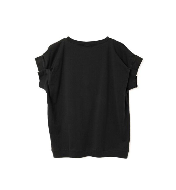 mizuiro ind「mizuiro ind フリルスリーブクルーネックプルオーバー」|Tシャツ・カットソー|