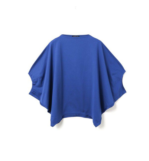 mizuiro ind「mizuiro ind ボートネックドルマンプルオーバー」|シャツ・ブラウス|ブルー