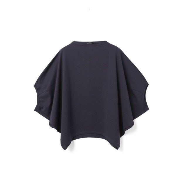 mizuiro ind「mizuiro ind ボートネックドルマンプルオーバー」|シャツ・ブラウス|ネイビー