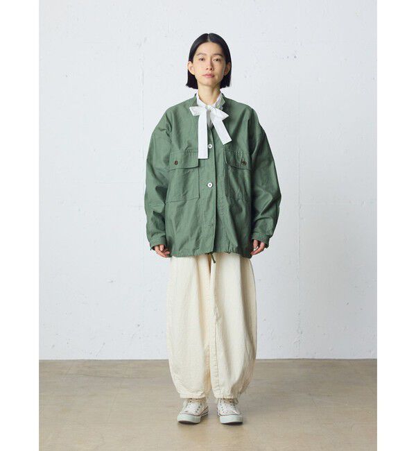 MidiUmi「MidiUmi タイネックシャツ」|シャツ・ブラウス|