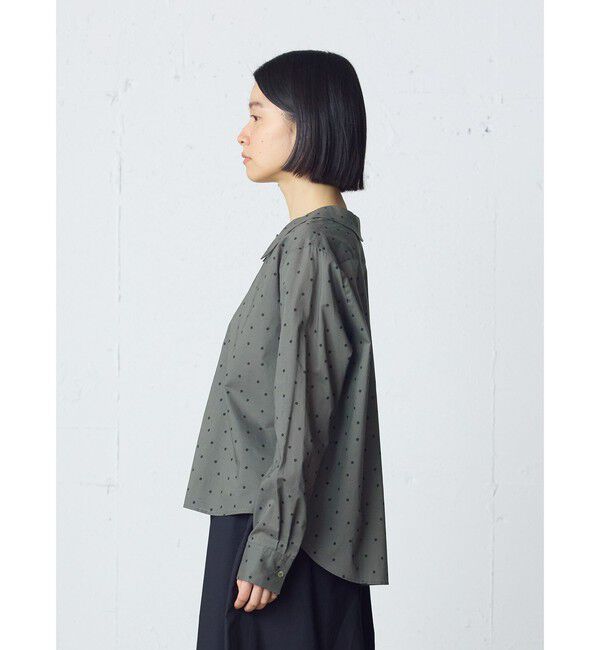 MidiUmi「MidiUmi フラットカラードットシャツ」|シャツ・ブラウス|