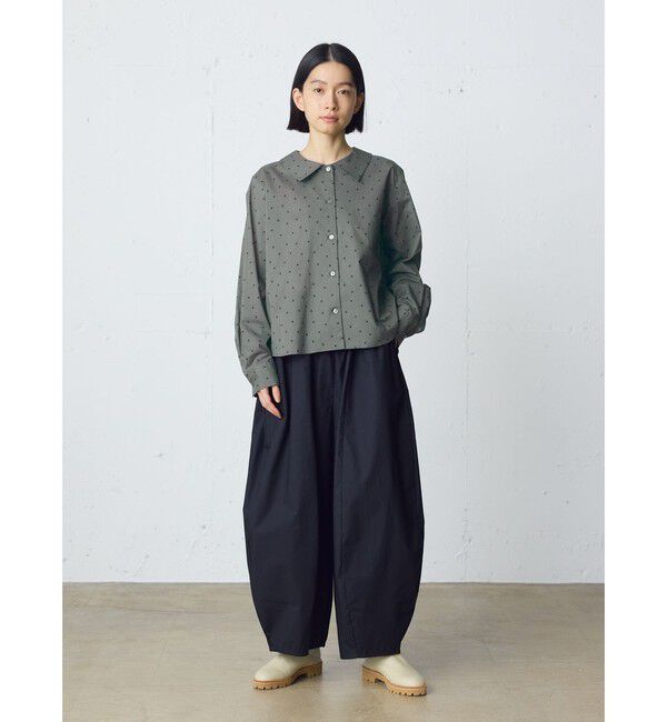 MidiUmi「MidiUmi フラットカラードットシャツ」|シャツ・ブラウス|