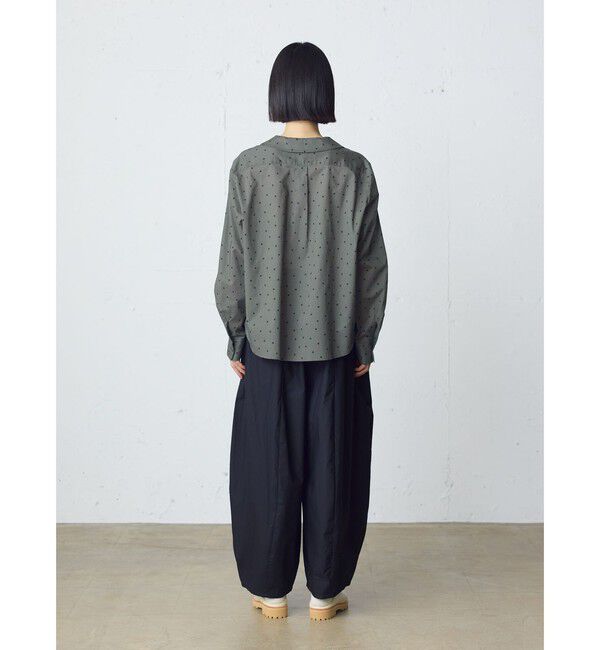 MidiUmi「MidiUmi フラットカラードットシャツ」|シャツ・ブラウス|