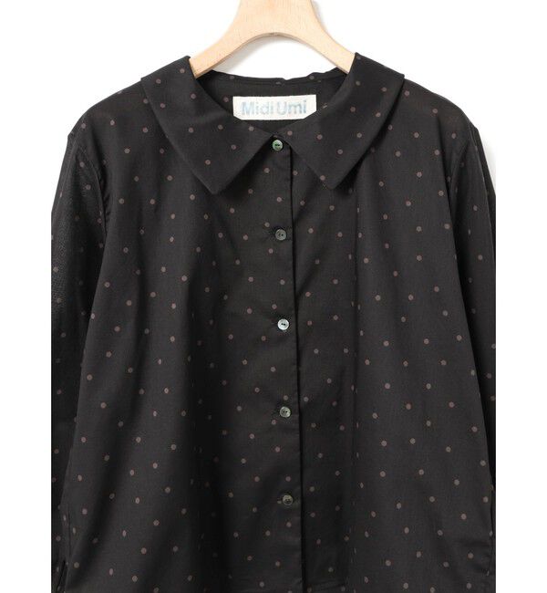 MidiUmi「MidiUmi フラットカラードットシャツ」|シャツ・ブラウス|