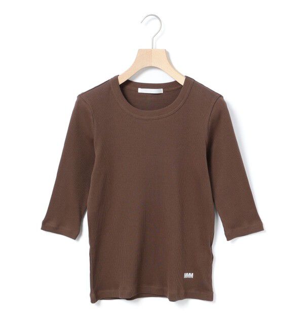 MARMARMAR「MARMARMAR クオータースリーブT」|Tシャツ・カットソー|ブラウン
