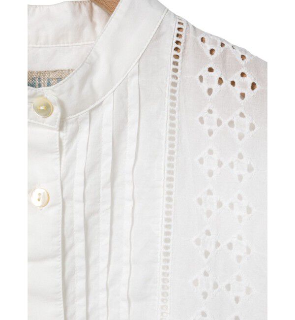 MidiUmi「MidiUmi レースジャケットシャツ」|シャツ・ブラウス|