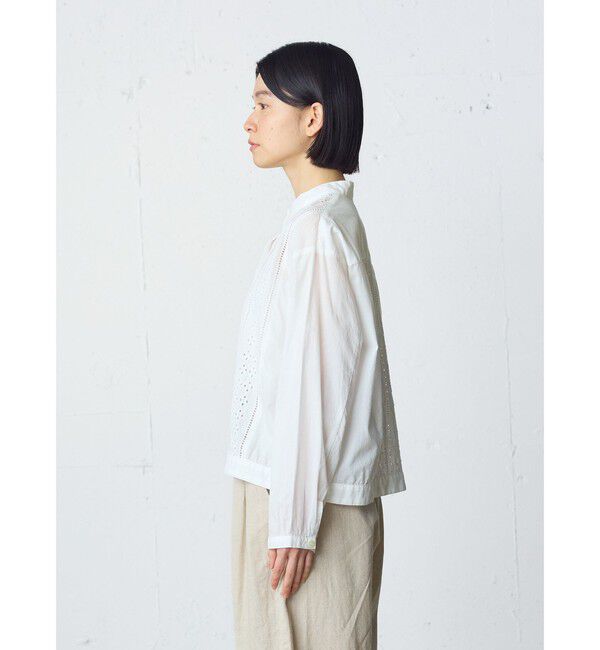 MidiUmi「MidiUmi レースジャケットシャツ」|シャツ・ブラウス|