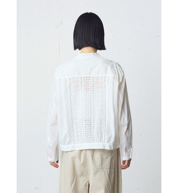 MidiUmi「MidiUmi レースジャケットシャツ」|シャツ・ブラウス|