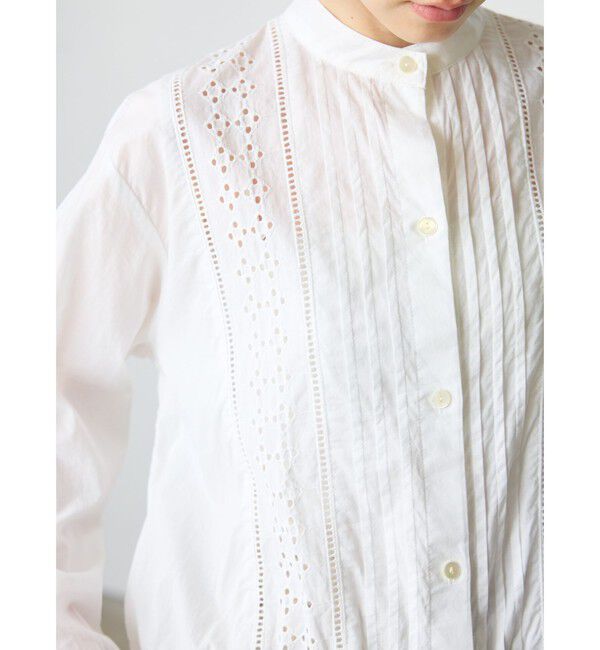 MidiUmi「MidiUmi レースジャケットシャツ」|シャツ・ブラウス|