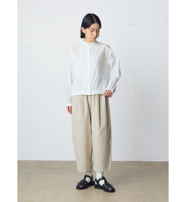 MidiUmi「MidiUmi レースジャケットシャツ」|シャツ・ブラウス|