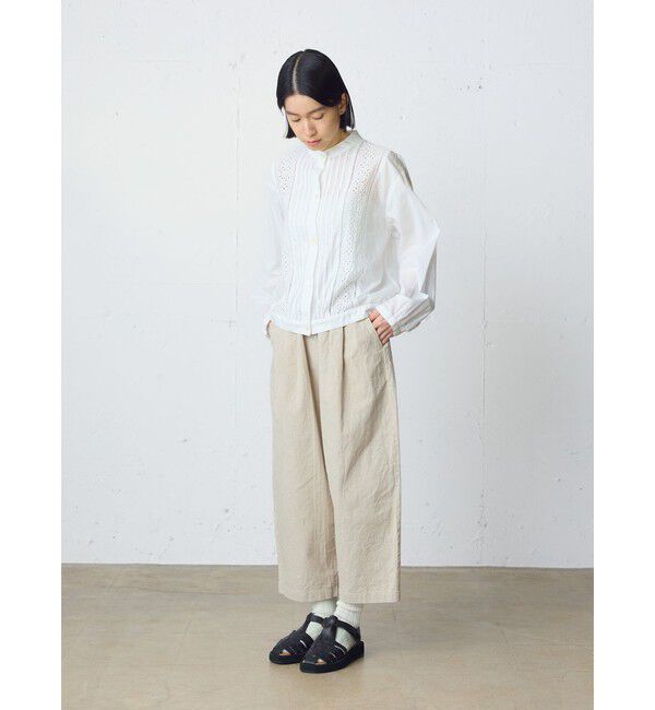 MidiUmi「MidiUmi レースジャケットシャツ」|シャツ・ブラウス|