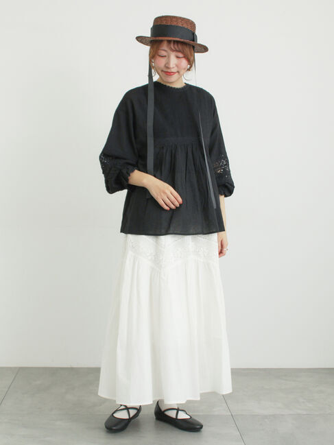 Samansa Mos2「リボン付きカンカン帽」|その他|