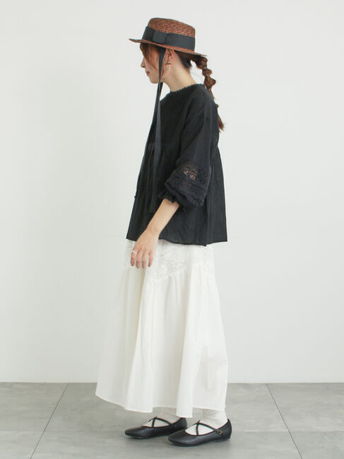 Samansa Mos2「リボン付きカンカン帽」|その他|