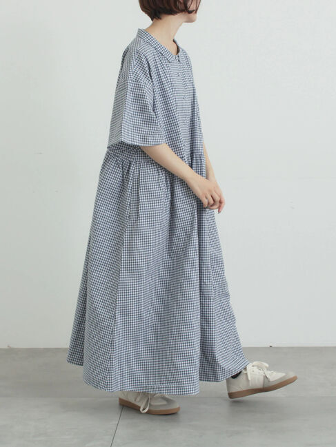 Samansa Mos2「《新色追加》ちび襟シャツワンピース【WEB限定】」|ワンピース|