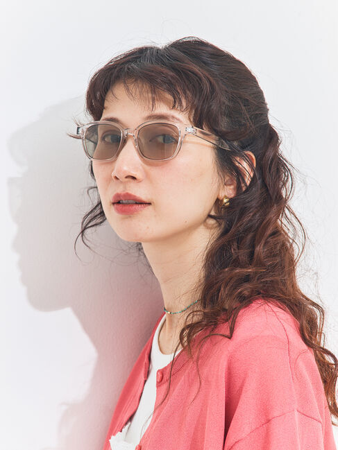 Samansa Mos2「【UVカット】ウェリントン型サングラス」|その他|グレー