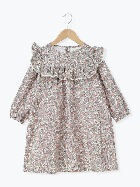 Samansa Mos2 Lagom「ヨークフリル花柄ワンピース」|ワンピース|