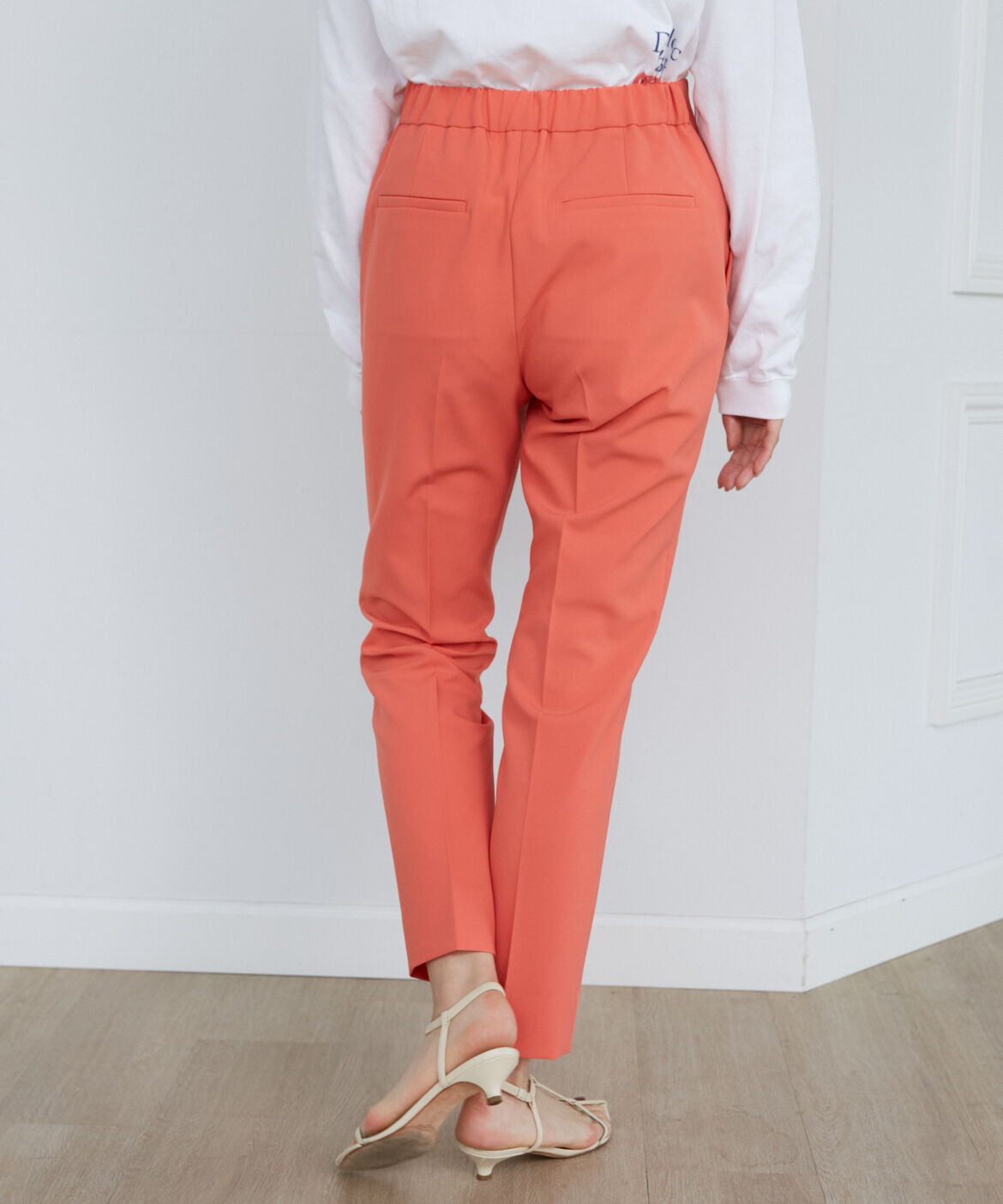 INED「《大きいサイズ》美脚パンツ」|スラックス|