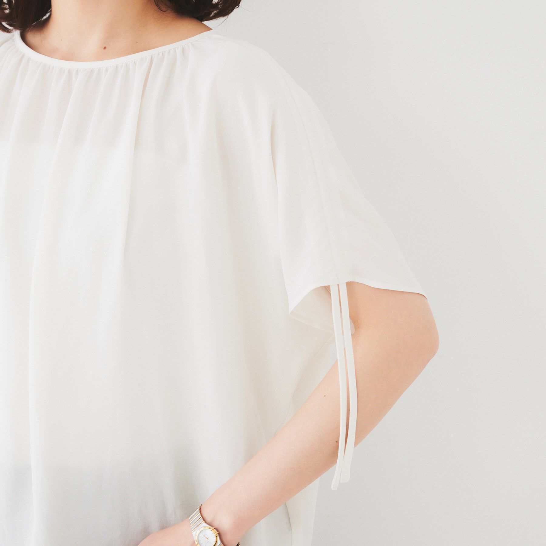 UNTITLED「【シアー/2WAY】肩ドロストドルマンブラウス」|シャツ・ブラウス|
