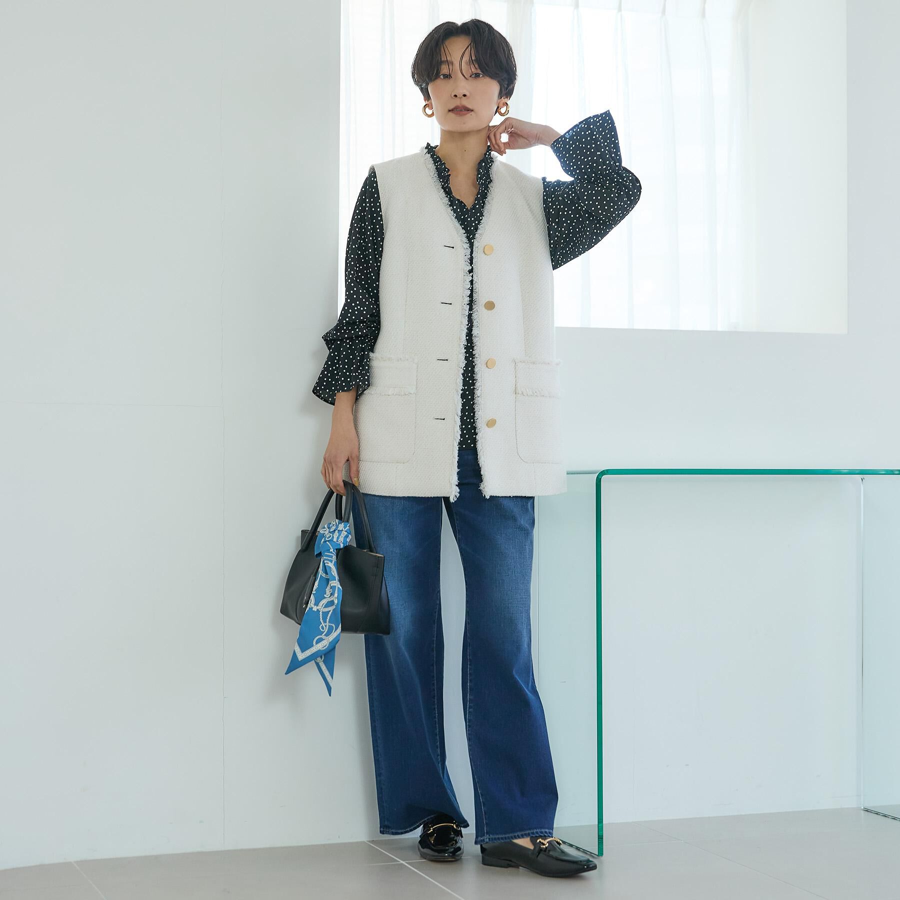 UNTITLED「【古畑星夏さん着用/人気デニム/快適に美シルエット見せ】MAKE&times;DENIM WIDE」|デニム|